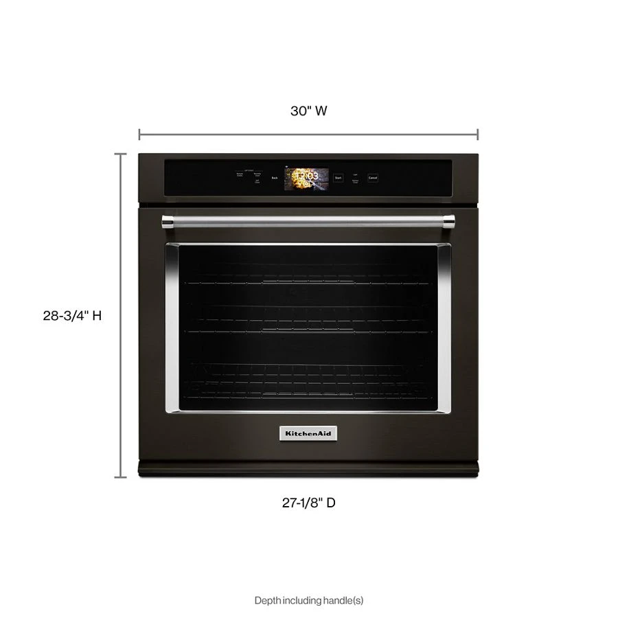 Smart Oven+ 30" Single Oven With Powered Attachments And Printshield™ Finish KOSE900HBS