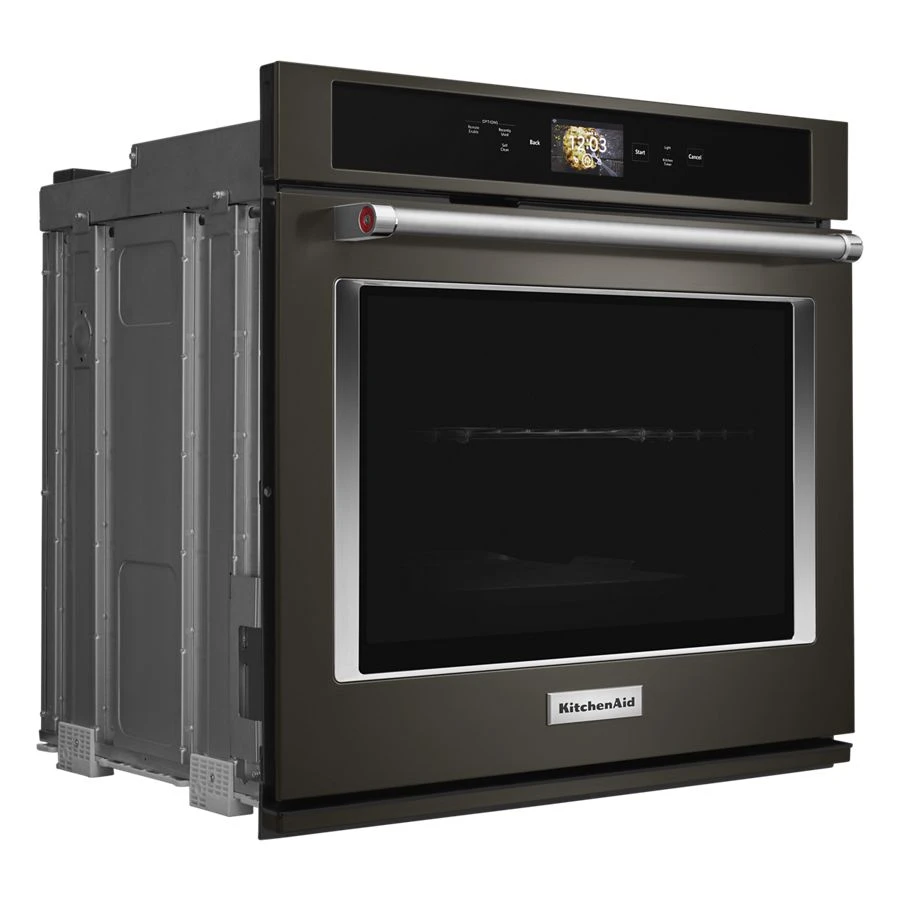 Smart Oven+ 30" Single Oven With Powered Attachments And Printshield™ Finish KOSE900HBS