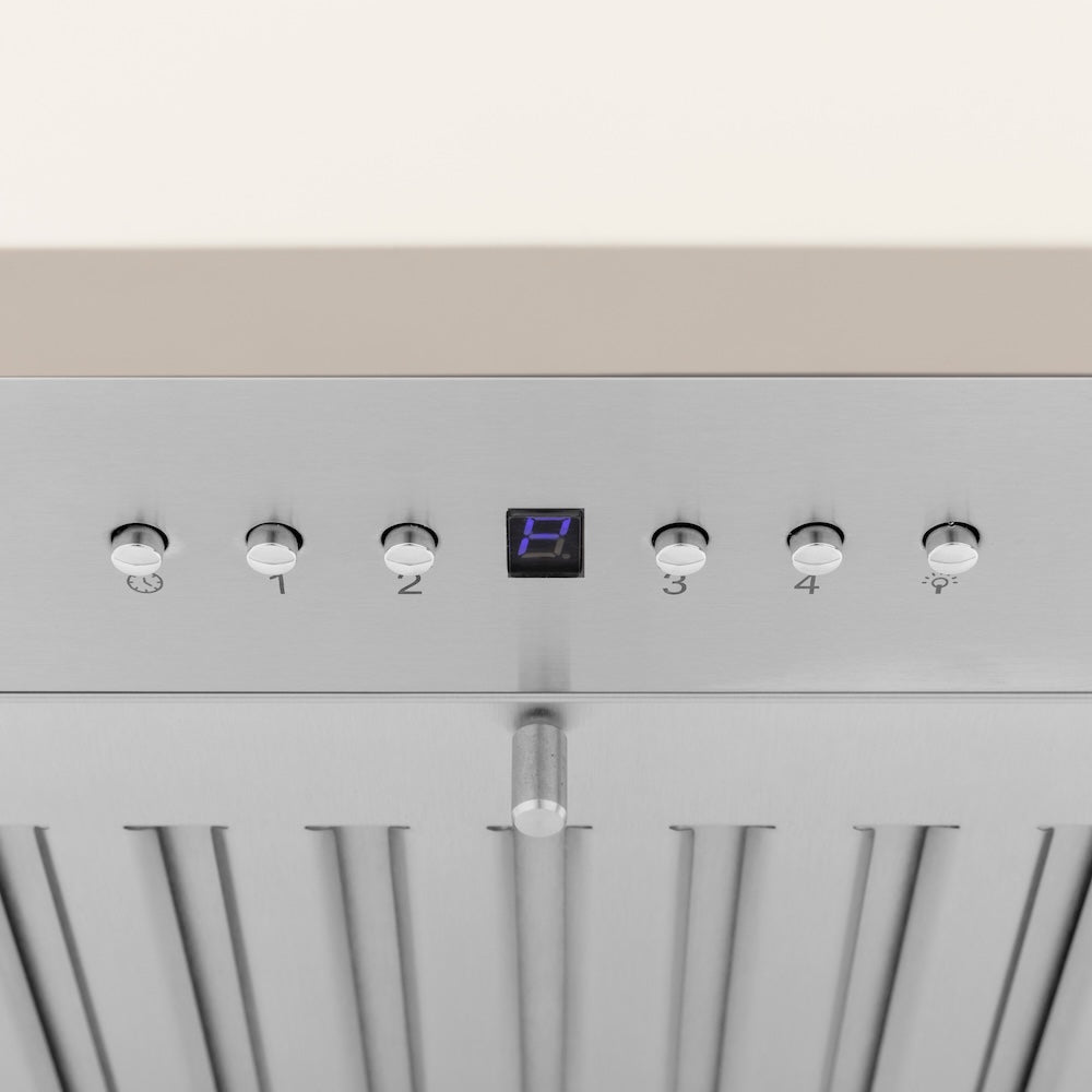 30 In. Ducted Vent Wooden Wall Mount Range Hood In Cottage White KPTT30
