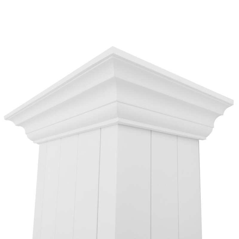 ZLINE 36 in. Wooden Wall Mount Range Hood in Shiplap Bright White Finish (KPWW-36) KPWW36