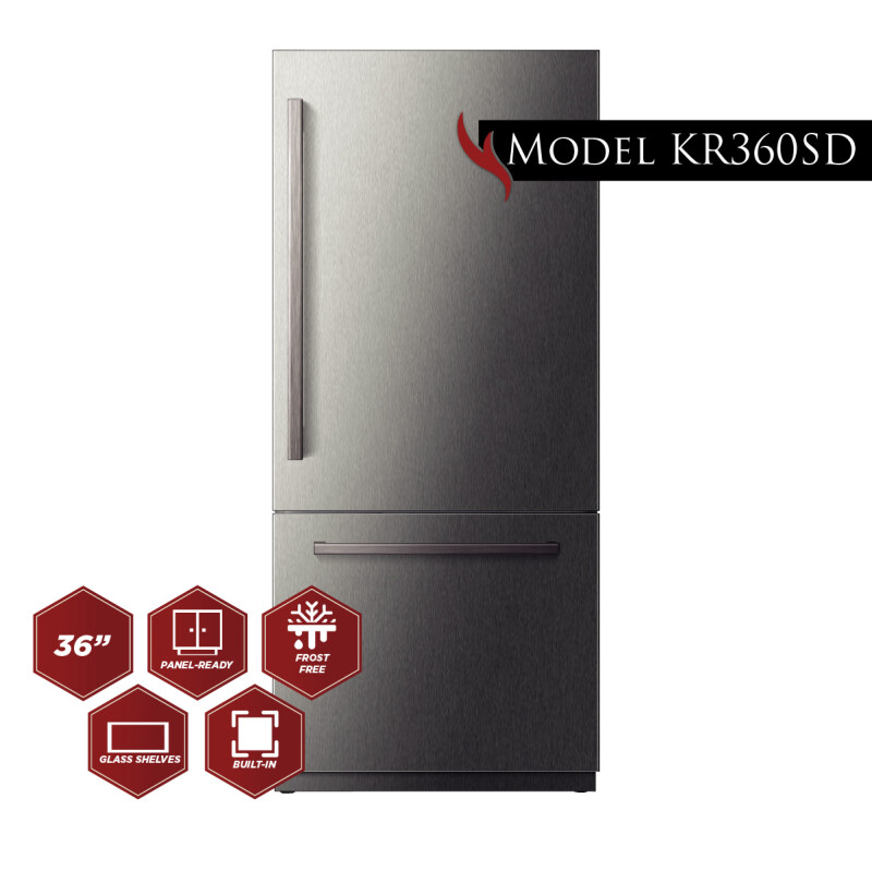 36” Built-In, Counter Depth Refrigerator KR360SD