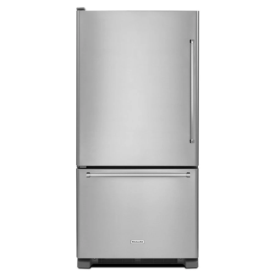 19 Cu. Ft. 30-inch Width Full Depth Non Dispense Bottom Mount Refrigerator KRBL109ESS
