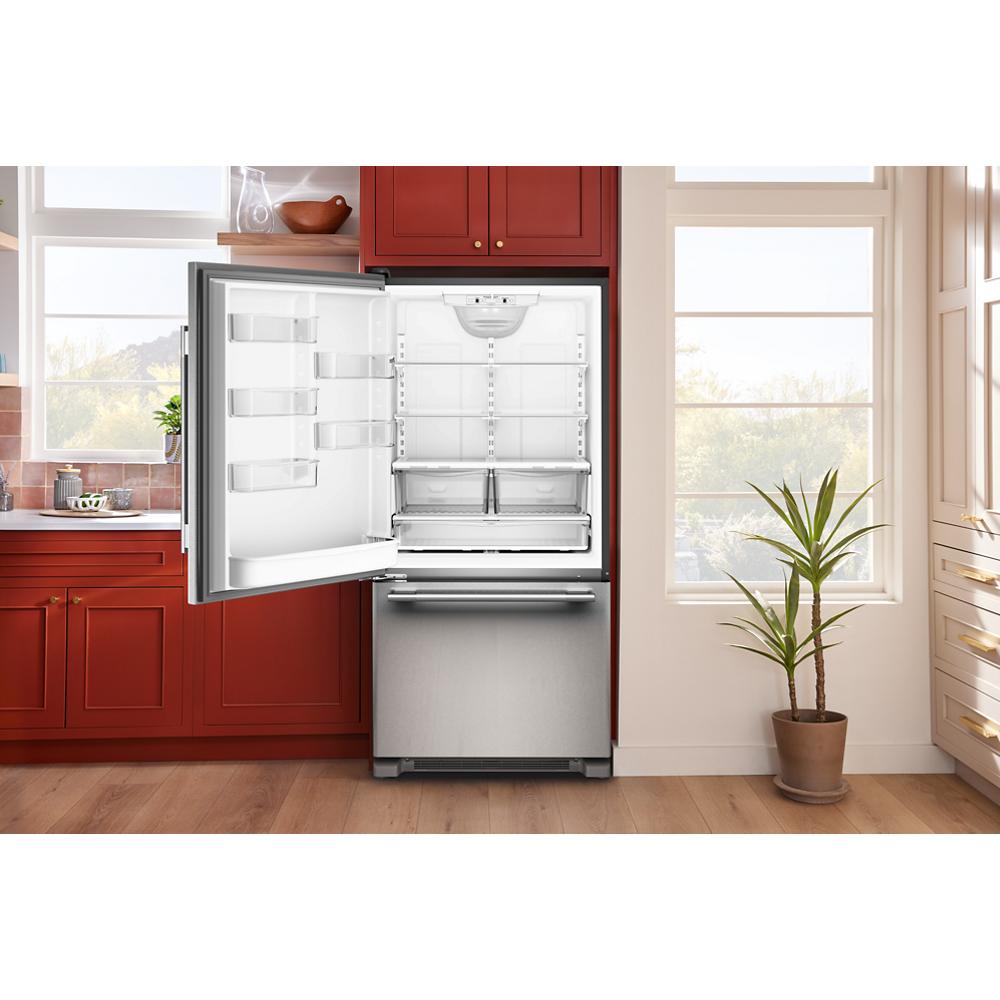 22 Cu. Ft. 33-Inch Standard-Depth Bottom Mount Refrigerator with Left Door Swing view 7