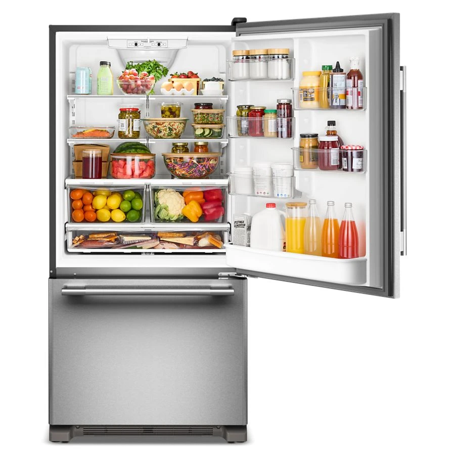 22 Cu. Ft. 33-inch Standard-depth Bottom Mount Refrigerator With Right Door Swing KRBR133SPS