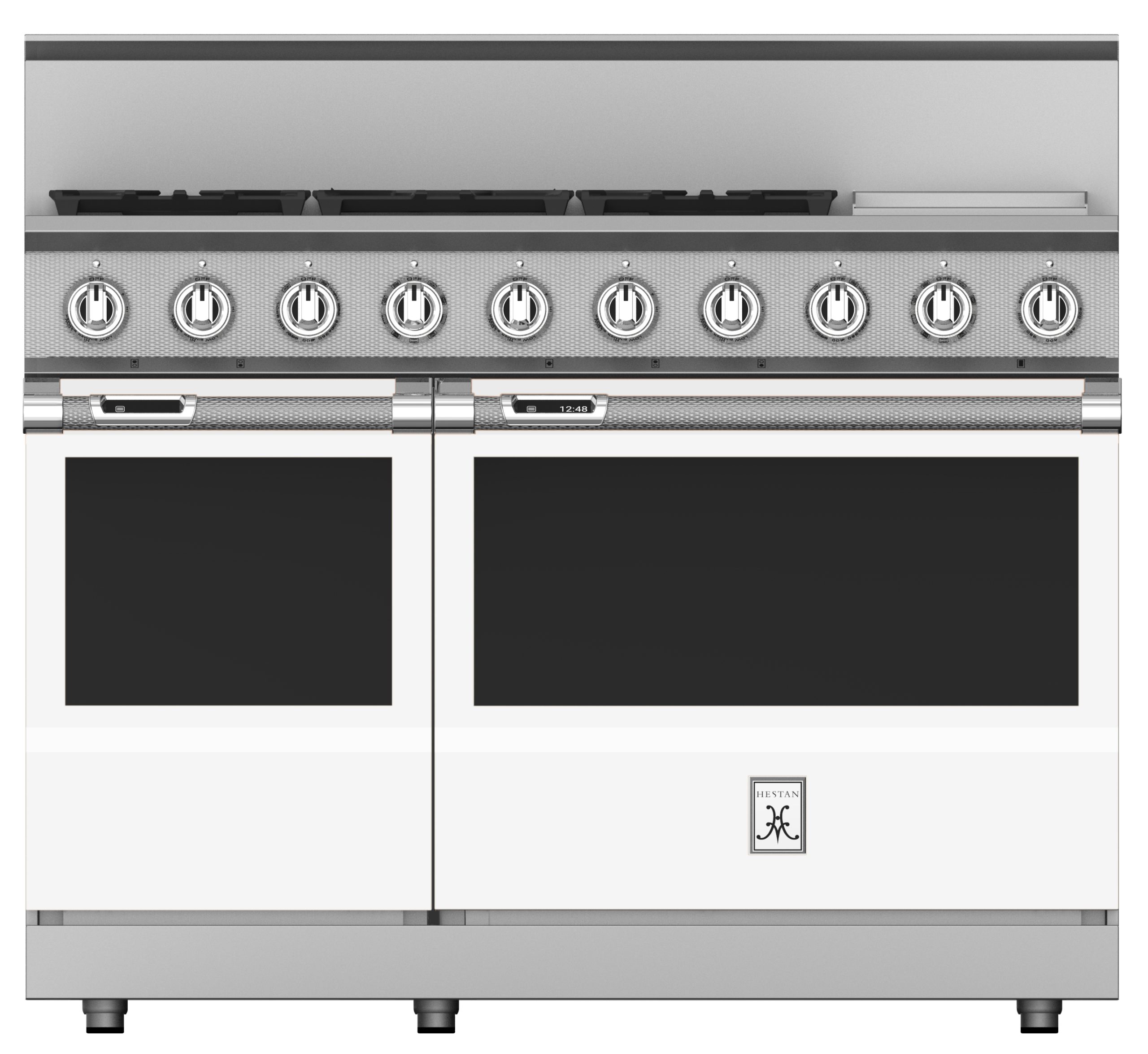 48″ 5-Burner Dual Fuel Range with 12″ Griddle KRD485NGCC1