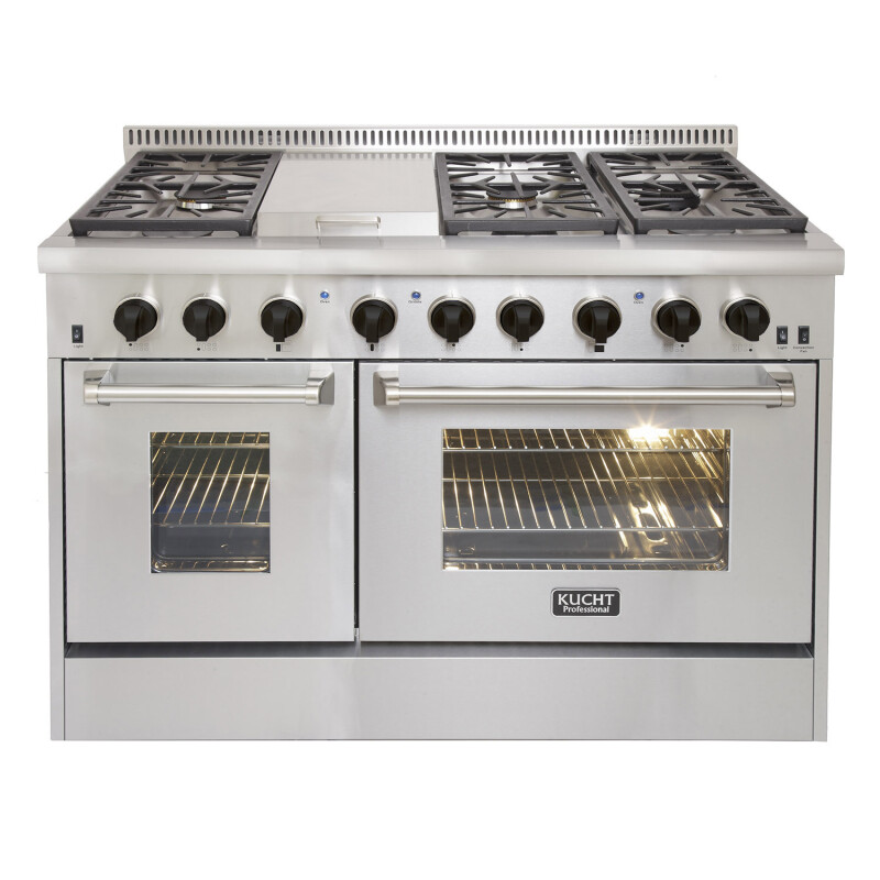 48 Freestanding DualFuel Range for Extra Large Kitchens KRD486FBLP