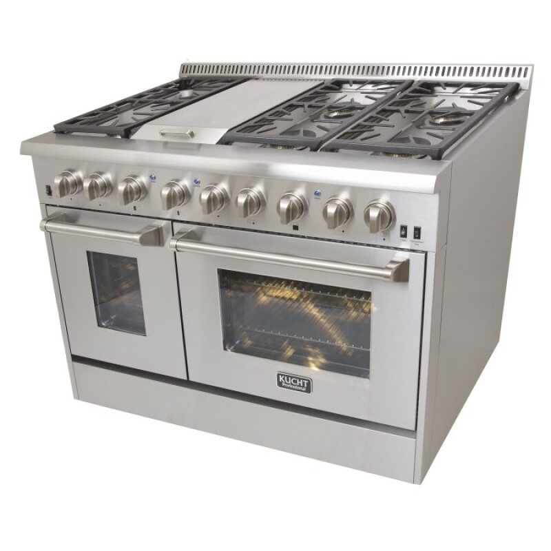 48 Freestanding DualFuel Range for Extra Large Kitchens KRD486FSLP