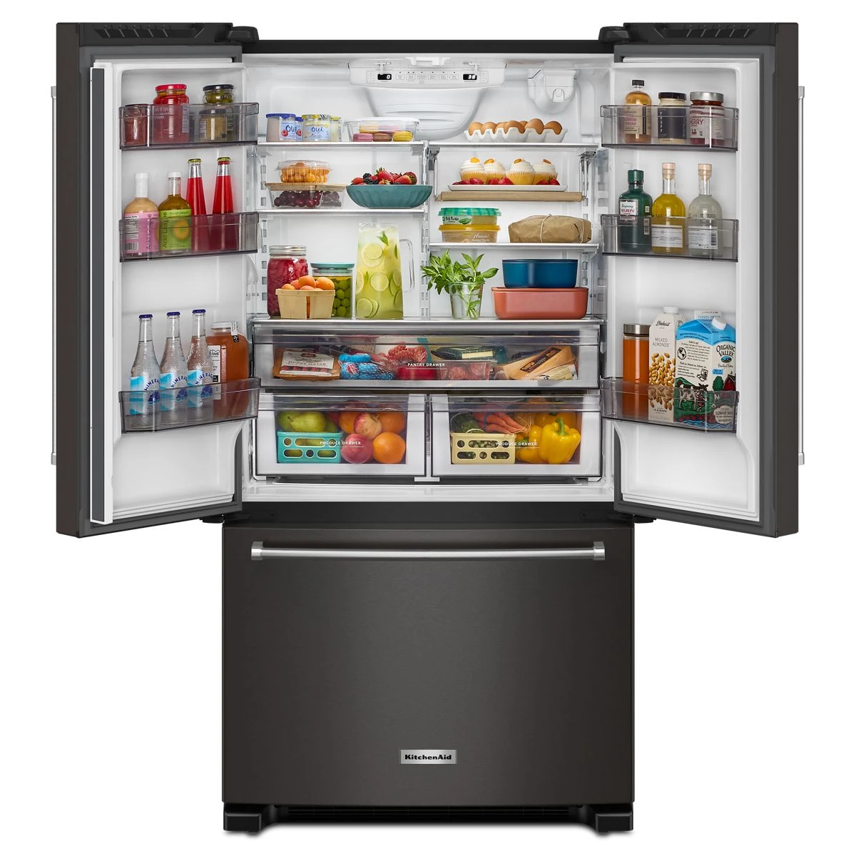 20 cu. ft. 36-Inch Width Counter-Depth French Door Refrigerator with Interior Dispense view 2