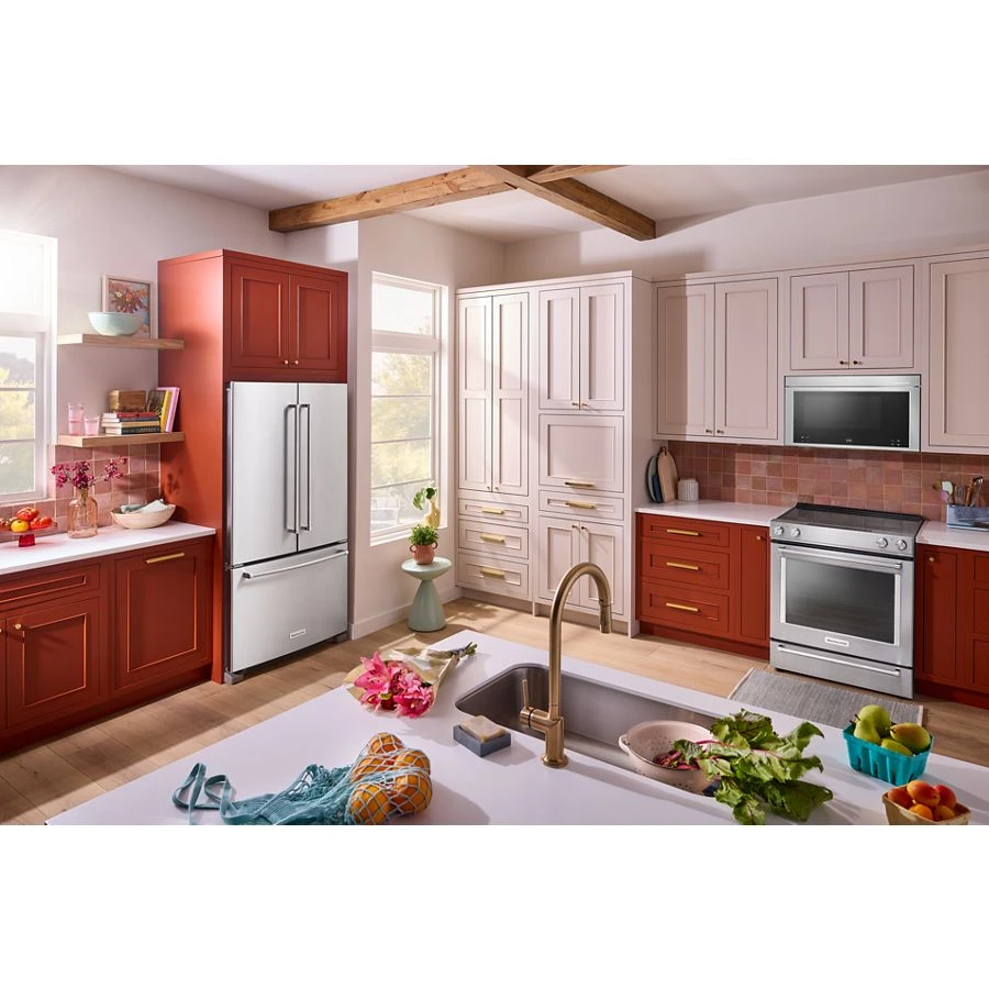 20 cu. ft. 36-Inch Width Counter-Depth French Door Refrigerator with Interior Dispense KRFC136RPS