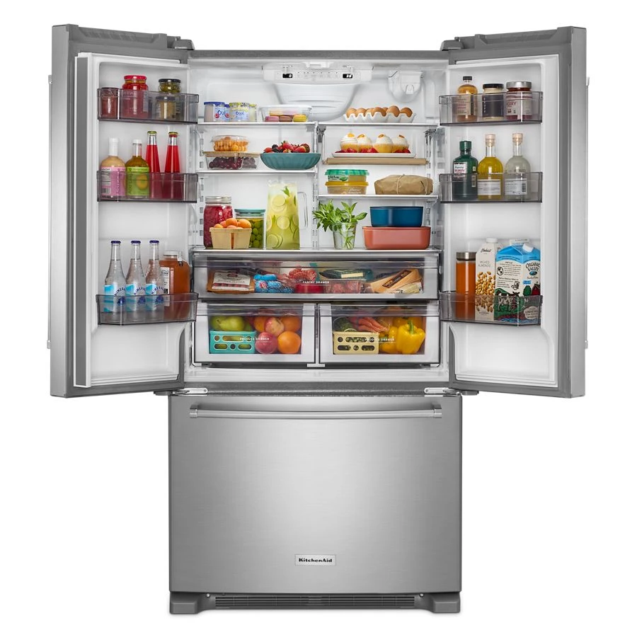 20 cu. ft. 36-Inch Width Counter-Depth French Door Refrigerator with Interior Dispense view 3