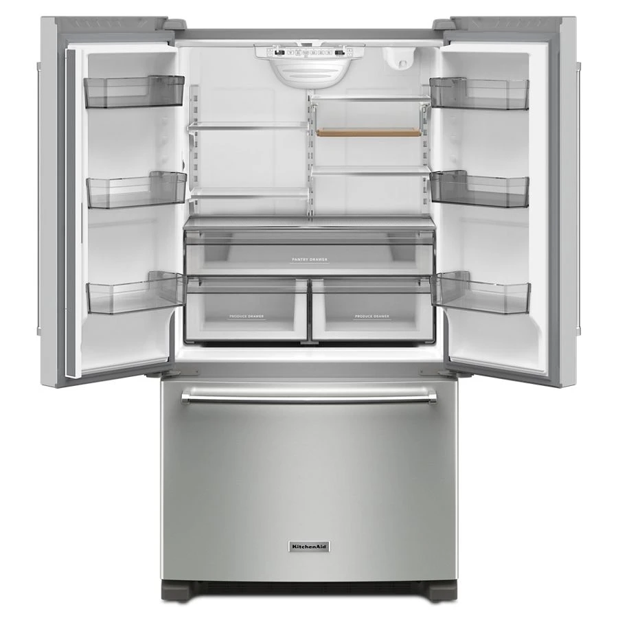 20 cu. ft. 36-Inch Width Counter-Depth French Door Refrigerator with Interior Dispense view 2