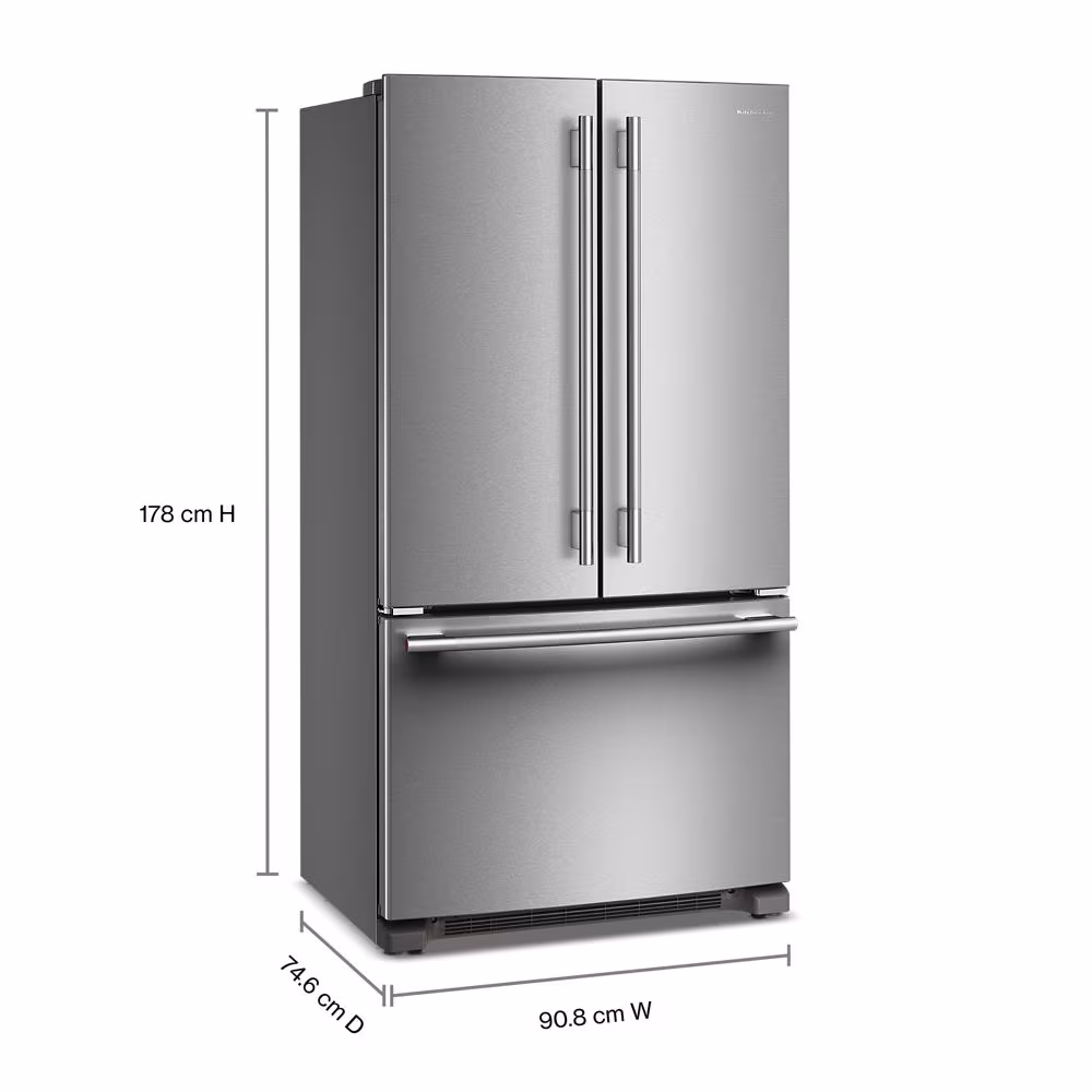 20 Cu. Ft. 36-Inch Counter-Depth French Door Refrigerator with Internal Water Dispenser view 8