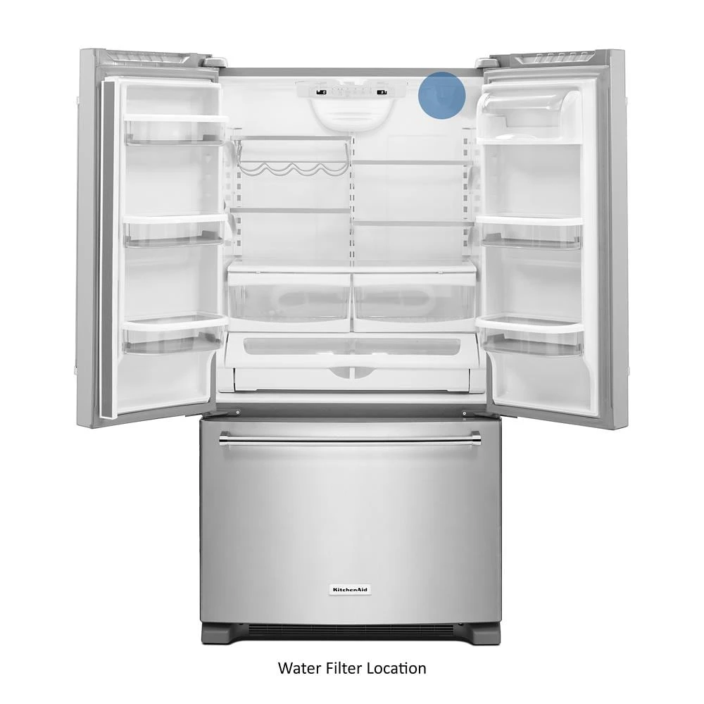 20 cu. ft. 36-Inch Width Counter-Depth French Door Refrigerator with Interior Dispense KRFC300ESS