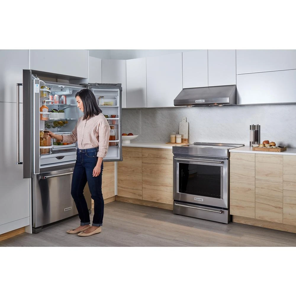 20 cu. ft. 36-Inch Width Counter-Depth French Door Refrigerator with Interior Dispense KRFC300ESS