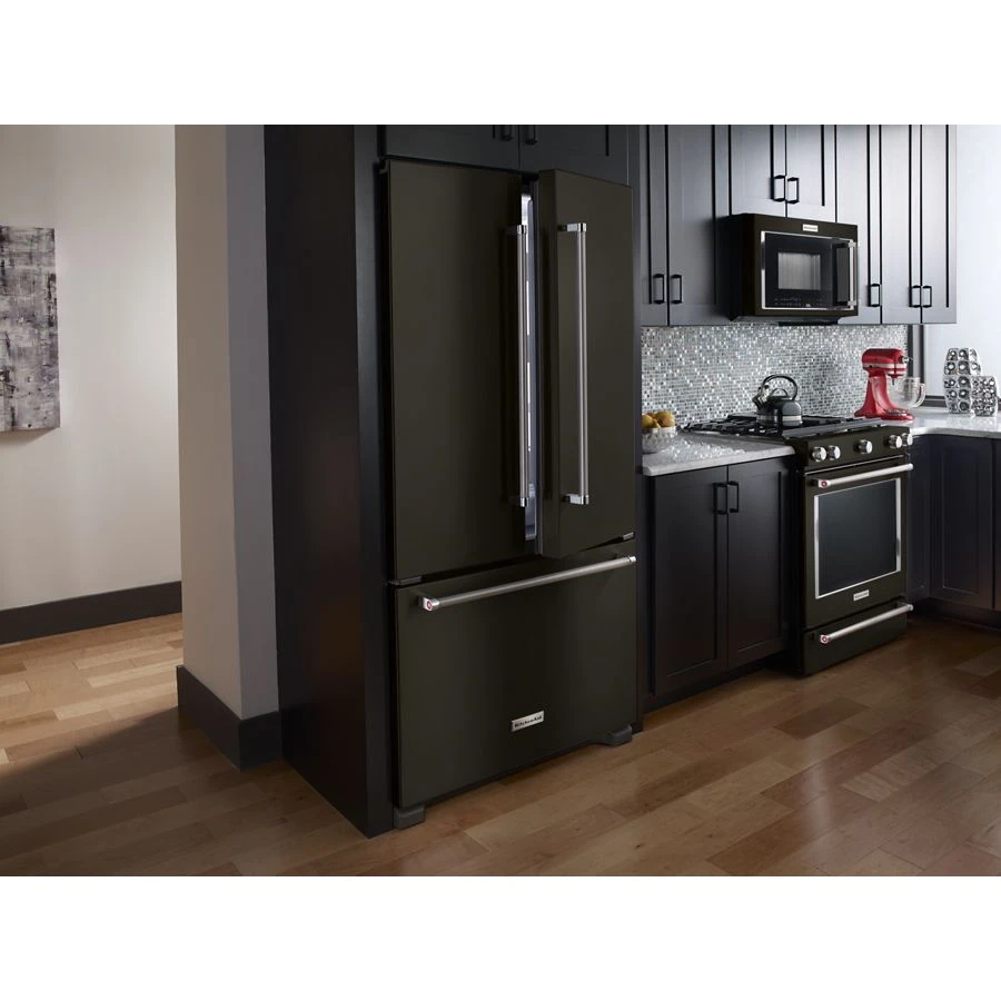 22 cu. ft. 36-Inch Width Counter Depth French Door Refrigerator with Interior Dispense and PrintShield Finish view 2