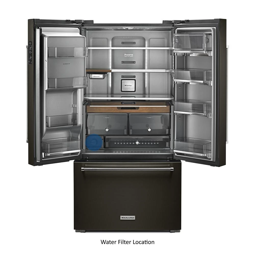 23.8 cu. ft. 36" Counter-Depth French Door Platinum Interior Refrigerator with PrintShield™ Finish view 48