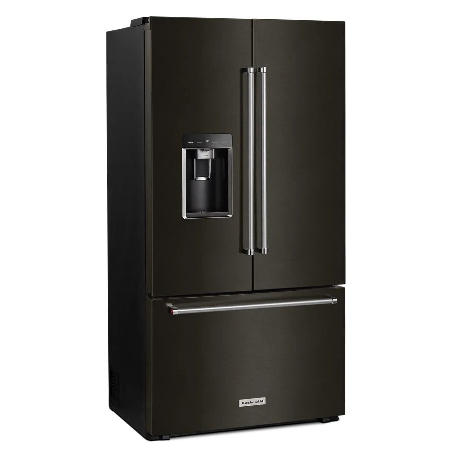 23.8 Cu. Ft. 36" Counter-depth French Door Platinum Interior Refrigerator With Printshield™ Finish KRFC704FBS