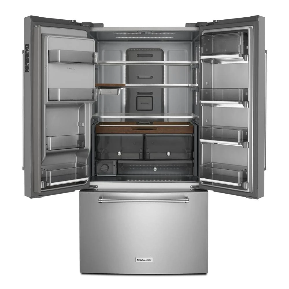 23.8 cu. ft. Counter-Depth French Door Platinum Interior Refrigerator with PrintShield™ Finish view 95