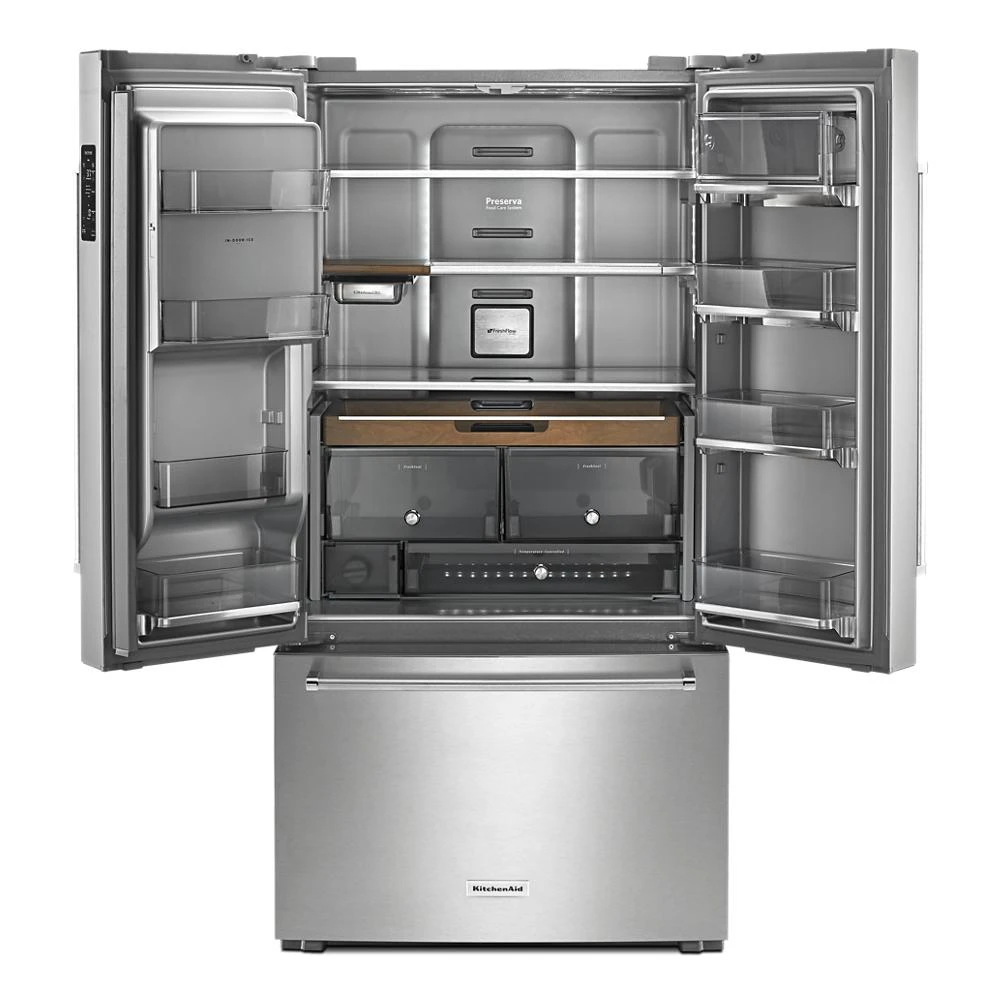 23.8 cu. ft. Counter-Depth French Door Platinum Interior Refrigerator with PrintShield™ Finish view 94