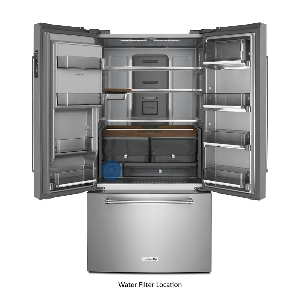 23.8 cu. ft. Counter-Depth French Door Platinum Interior Refrigerator with PrintShield™ Finish view 93
