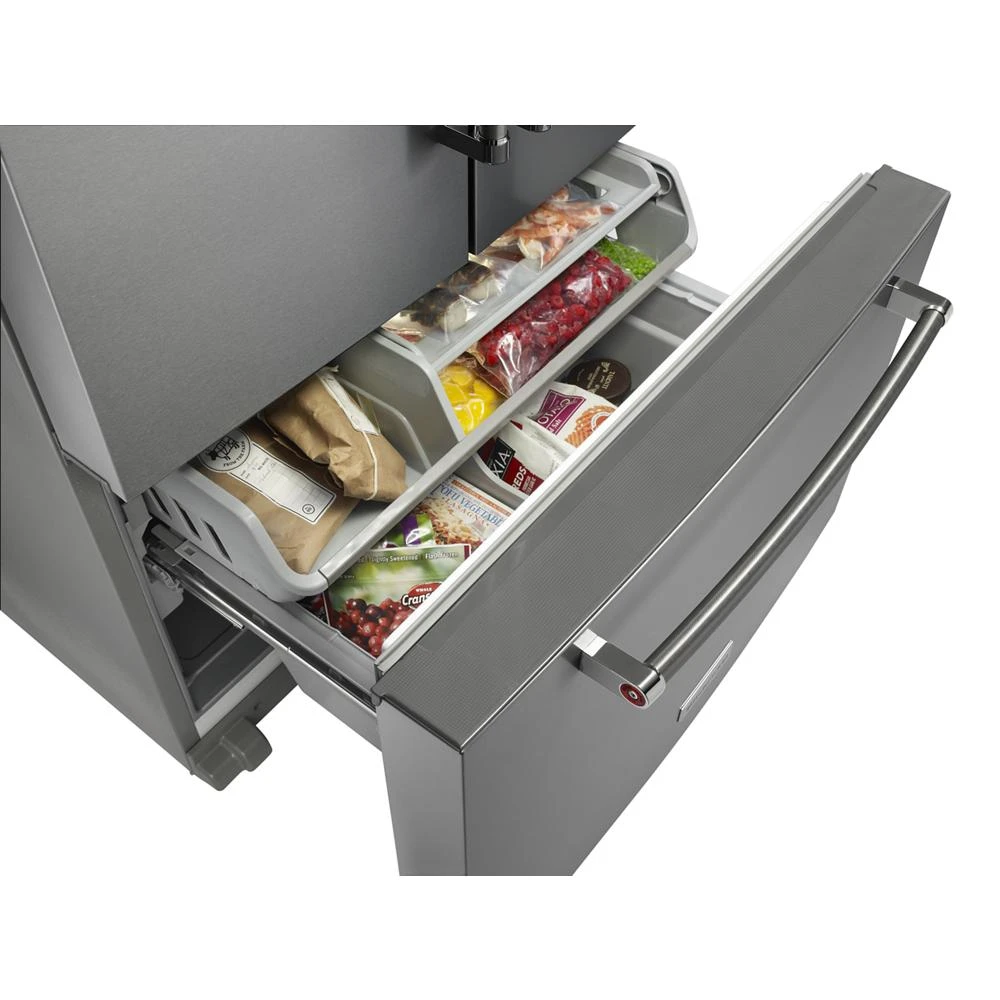 23.8 cu. ft. Counter-Depth French Door Platinum Interior Refrigerator with PrintShield™ Finish view 90