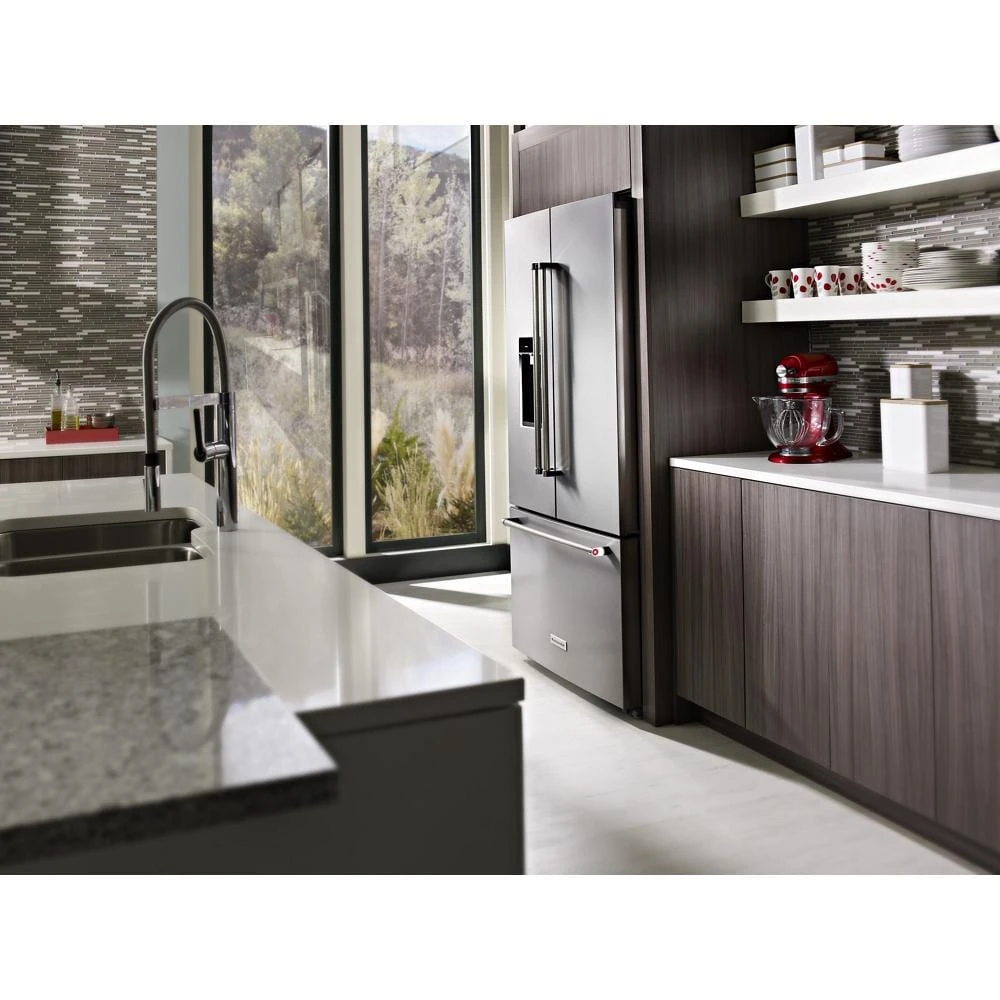 23.8 cu. ft. Counter-Depth French Door Platinum Interior Refrigerator with PrintShield™ Finish view 83
