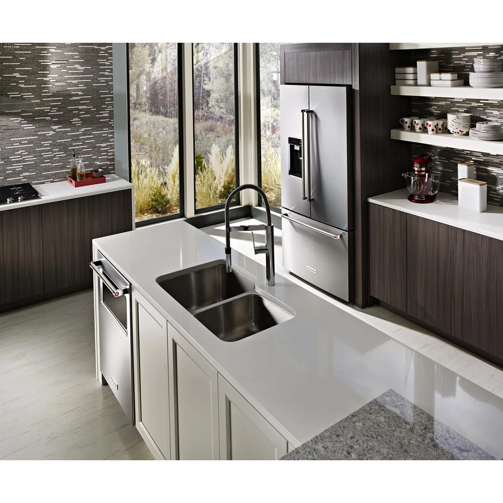 23.8 cu. ft. Counter-Depth French Door Platinum Interior Refrigerator with PrintShield™ Finish view 82