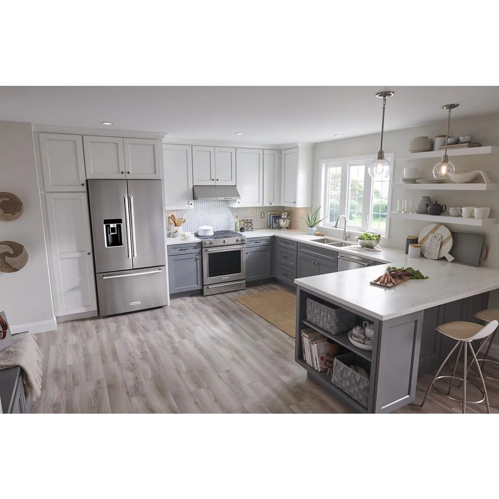 23.8 cu. ft. Counter-Depth French Door Platinum Interior Refrigerator with PrintShield™ Finish view 21