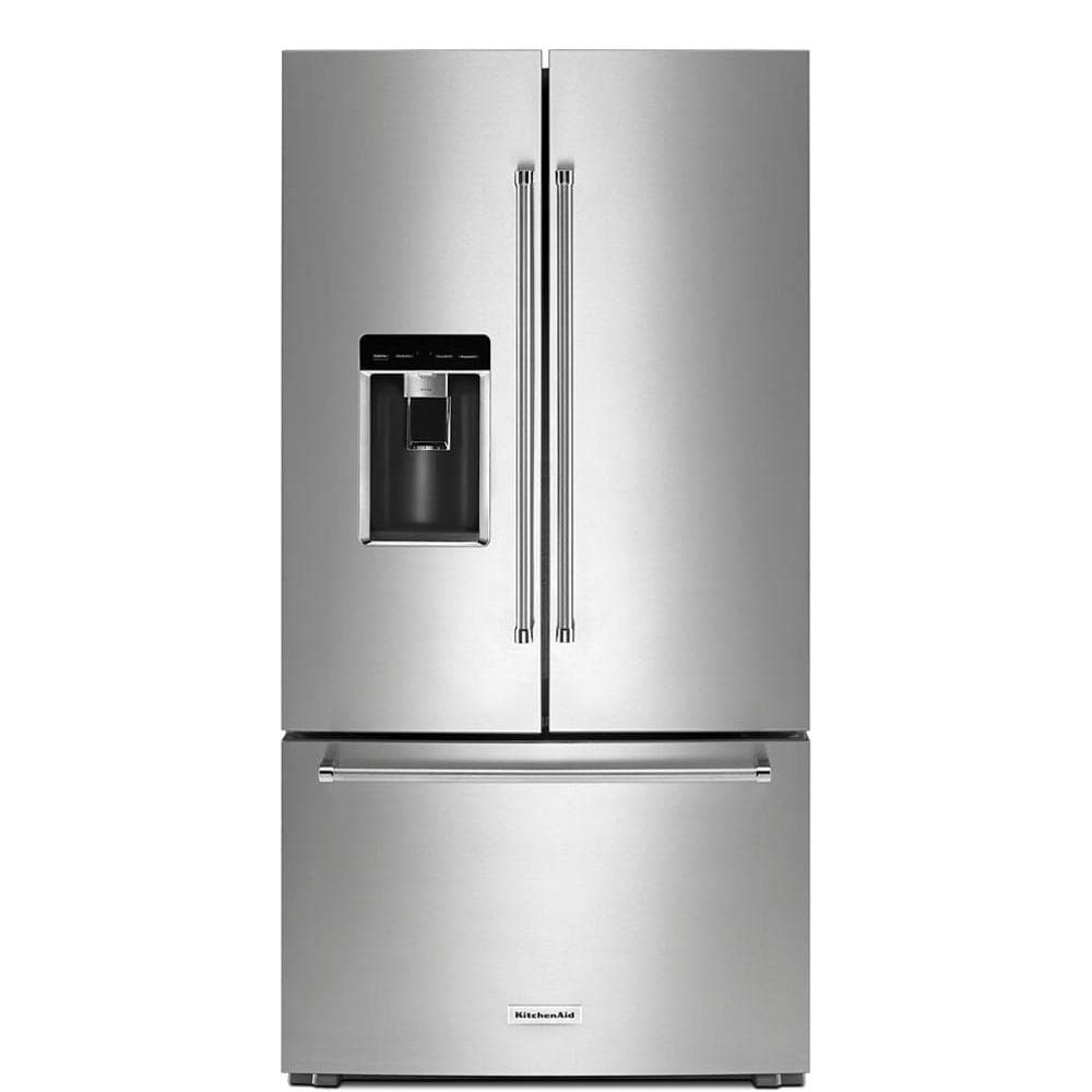 23.8 cu. ft. Counter-Depth French Door Platinum Interior Refrigerator with PrintShield™ Finish view 9