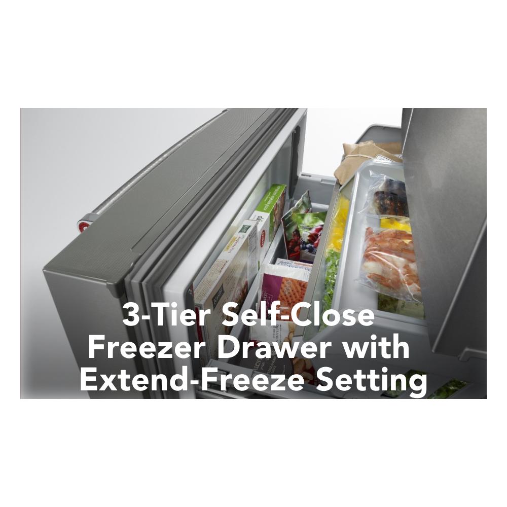 23.8 cu. ft. Counter-Depth French Door Platinum Interior Refrigerator with PrintShield™ Finish view 40