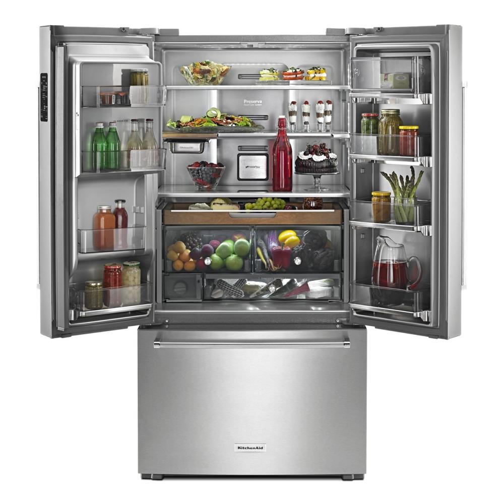 23.8 cu. ft. Counter-Depth French Door Platinum Interior Refrigerator with PrintShield™ Finish view 26