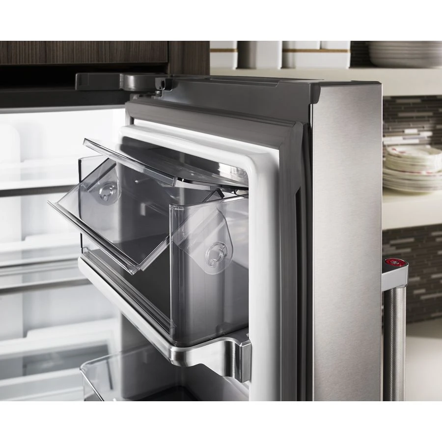 23.8 cu. ft. 36" Counter-Depth French Door Platinum Interior Refrigerator KRFC704FSS