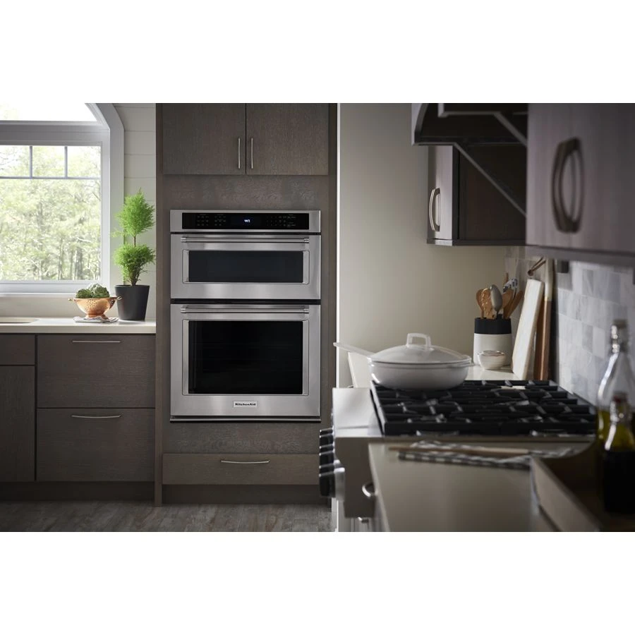 23.8 cu. ft. 36" Counter-Depth French Door Platinum Interior Refrigerator KRFC704FSS