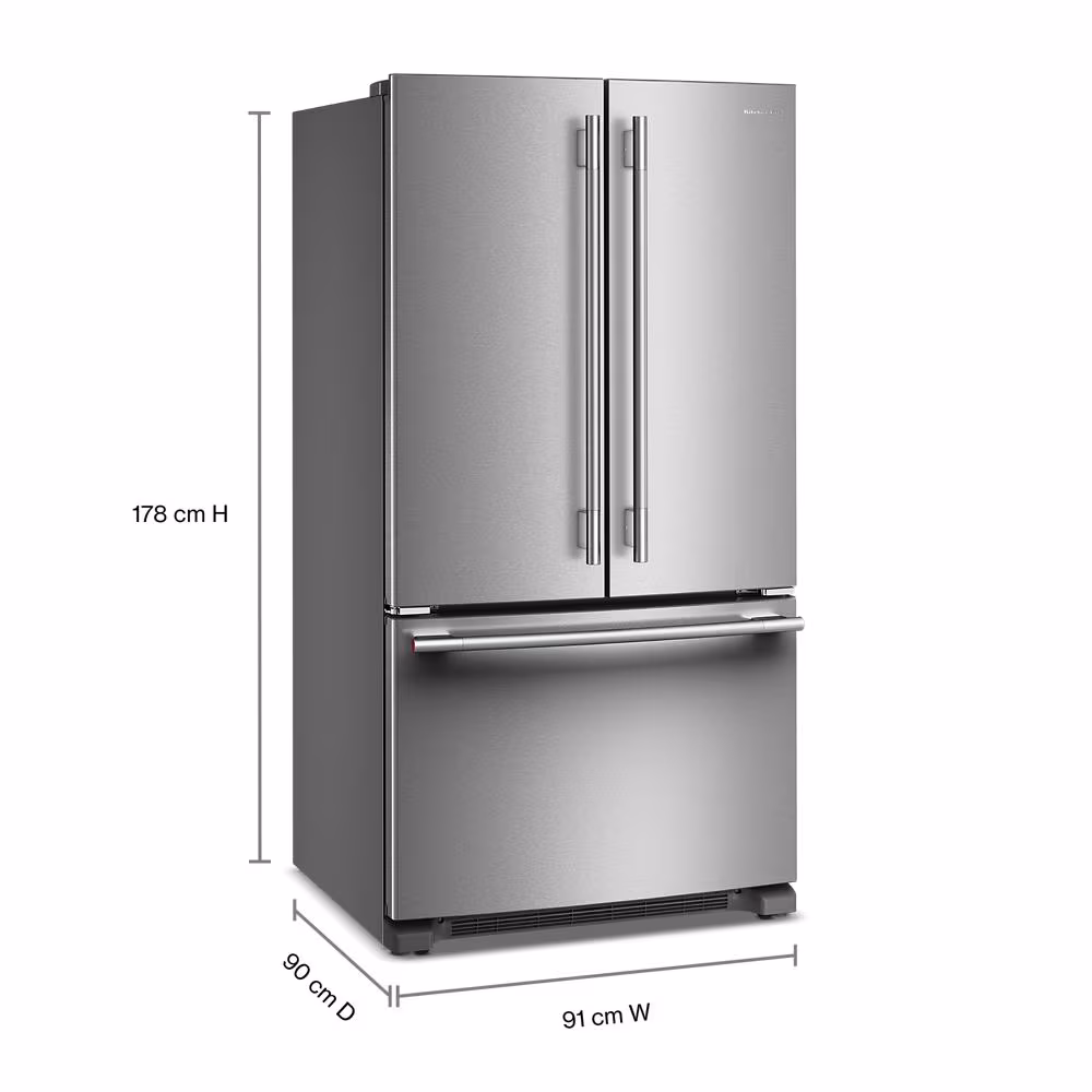 25 Cu. Ft. 36-Inch Standard-Depth French Door Refrigerator with Internal Water Dispenser view 7