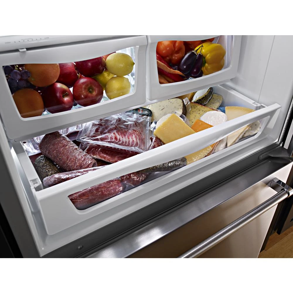 25 Cu. Ft. 36-Width Standard Depth French Door Refrigerator with Interior Dispense view 2