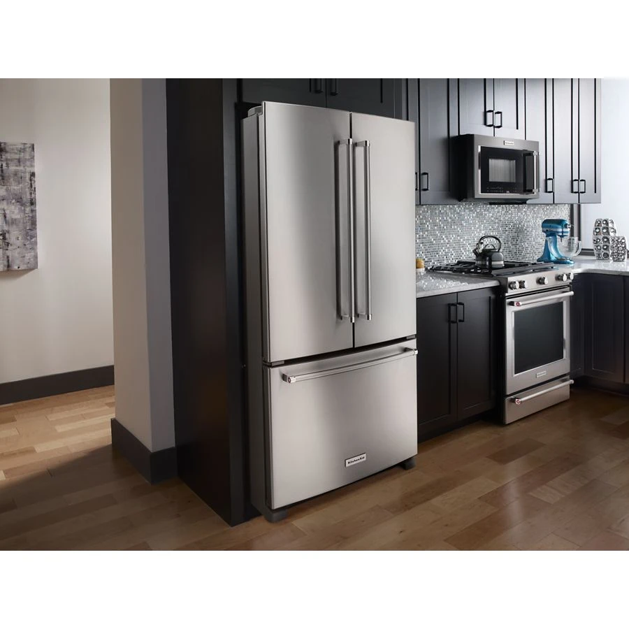 25 Cu. Ft. 36-width Standard Depth French Door Refrigerator With Interior Dispense KRFF305ESS