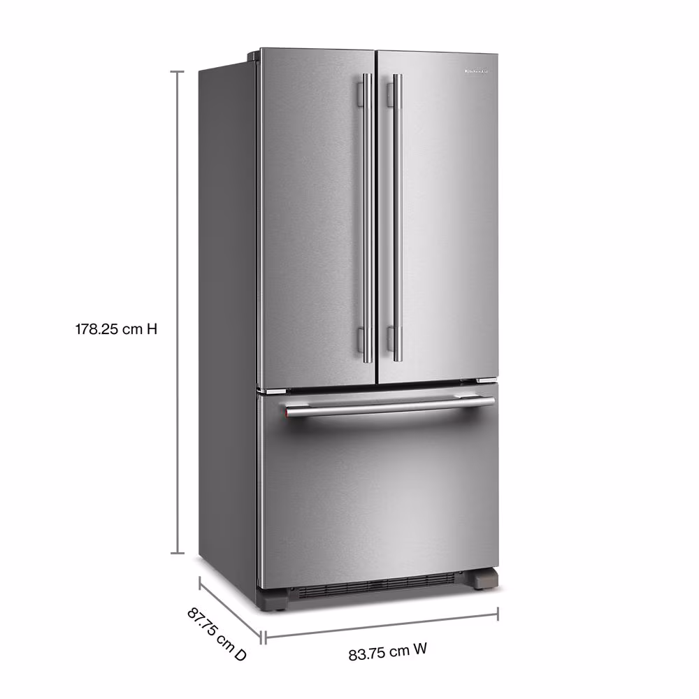 22 Cu. Ft. 33-Inch Standard-Depth French Door Refrigerator with Internal Water Dispenser view 9