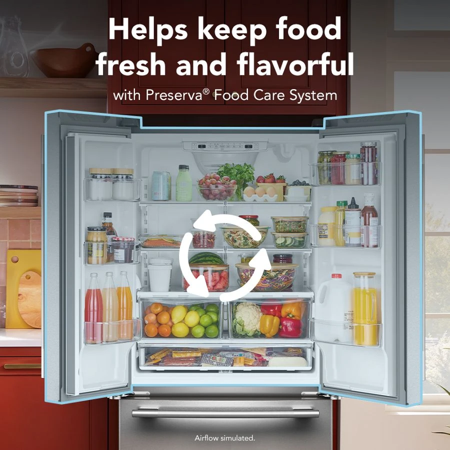 22 Cu. Ft. 33-inch Standard-depth French Door Refrigerator With Internal Water Dispenser KRFF333SPS