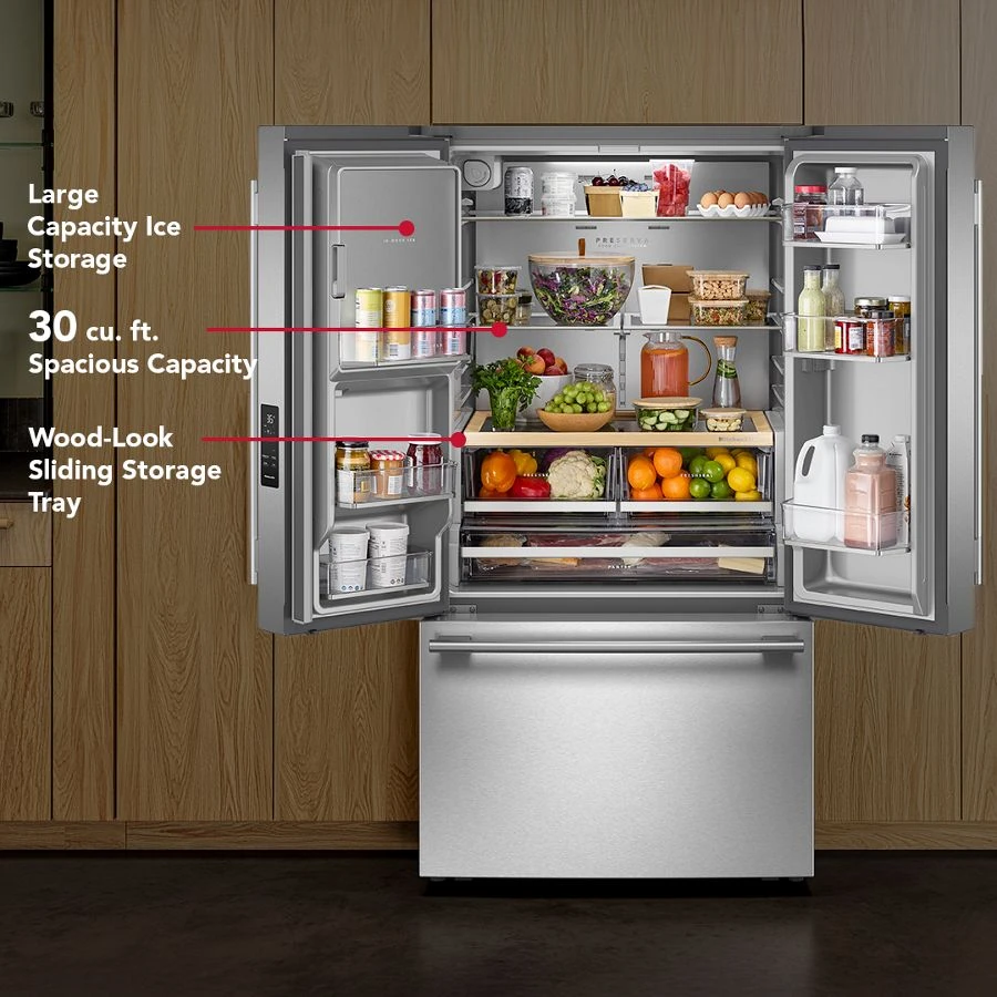 30 Cu. Ft. French Door Refrigerator With Exterior Water And Ice KRFF436SPS