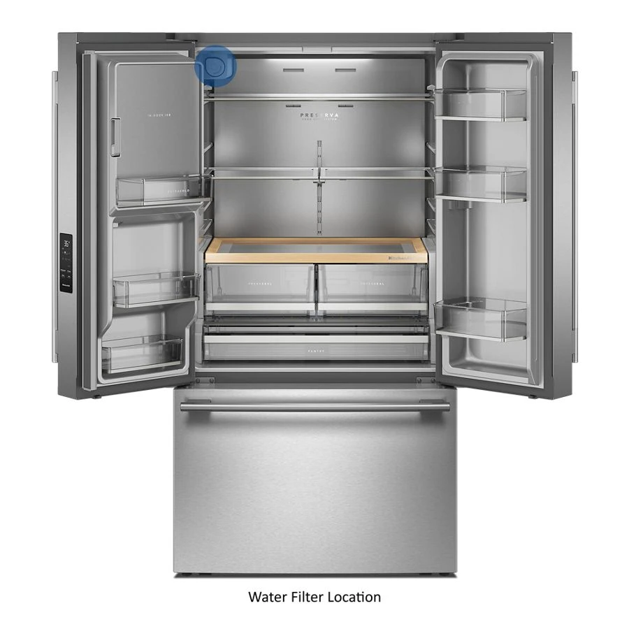 30 Cu. Ft. French Door Refrigerator With Exterior Water And Ice KRFF436SPS