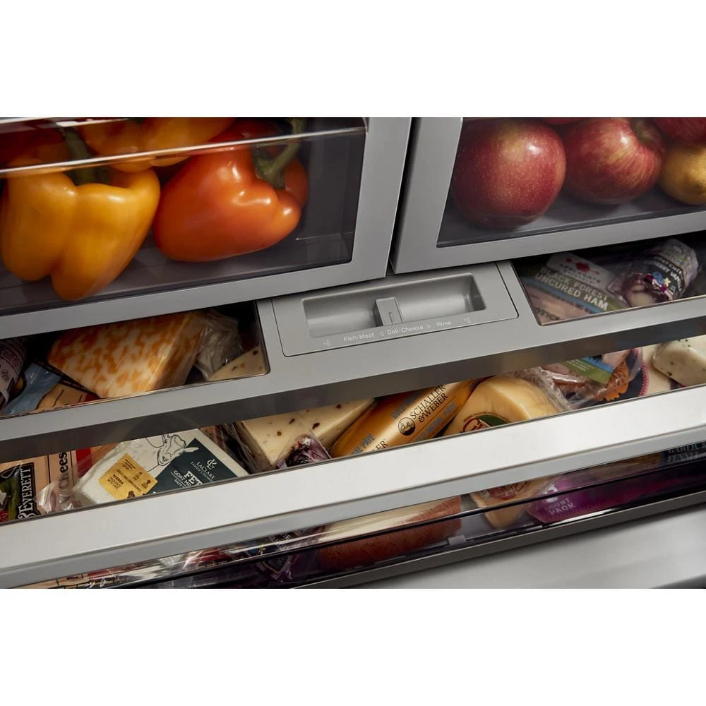 26.8 Cu. Ft. Standard-Depth French Door Refrigerator with Exterior Ice and Water Dispenser view 9