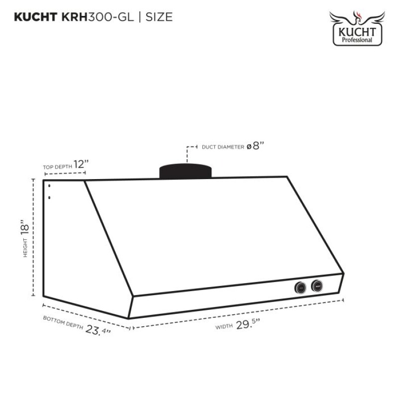 30″ new round dial digital controls KRH300GL
