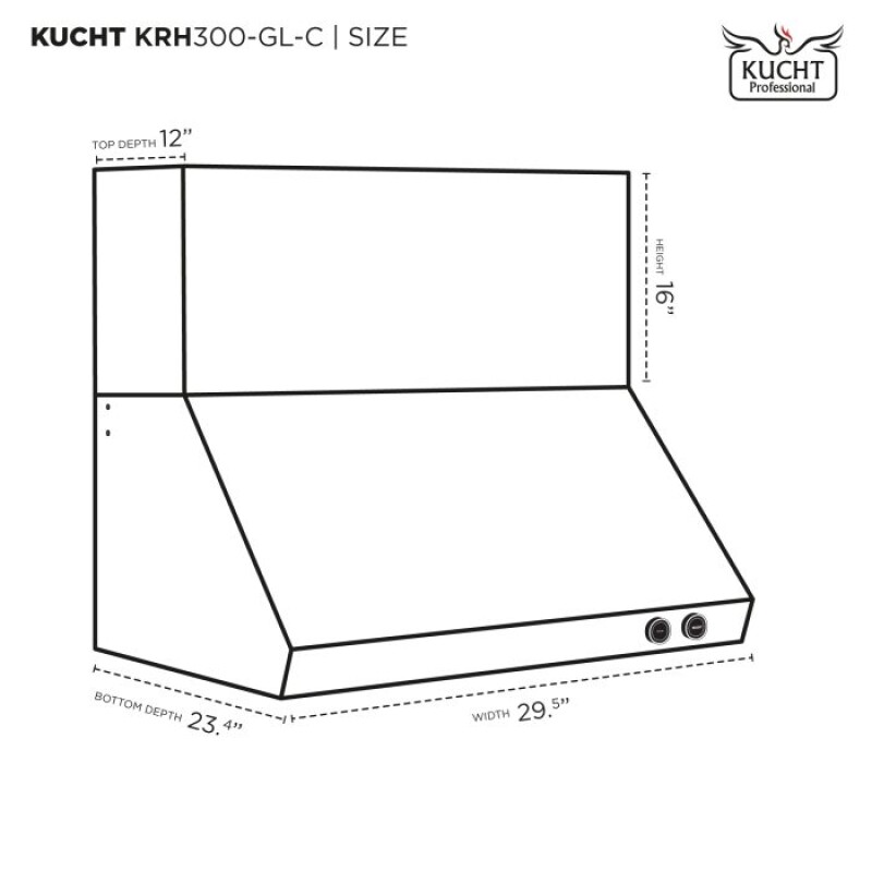 30″ new round dial digital controls KRH300GLC