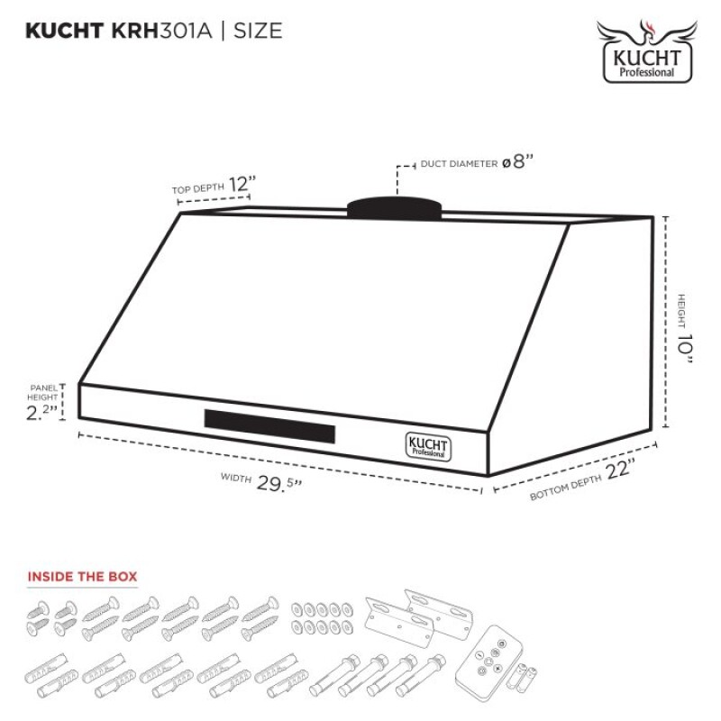 Under Cabinet Range Hood KRH301A