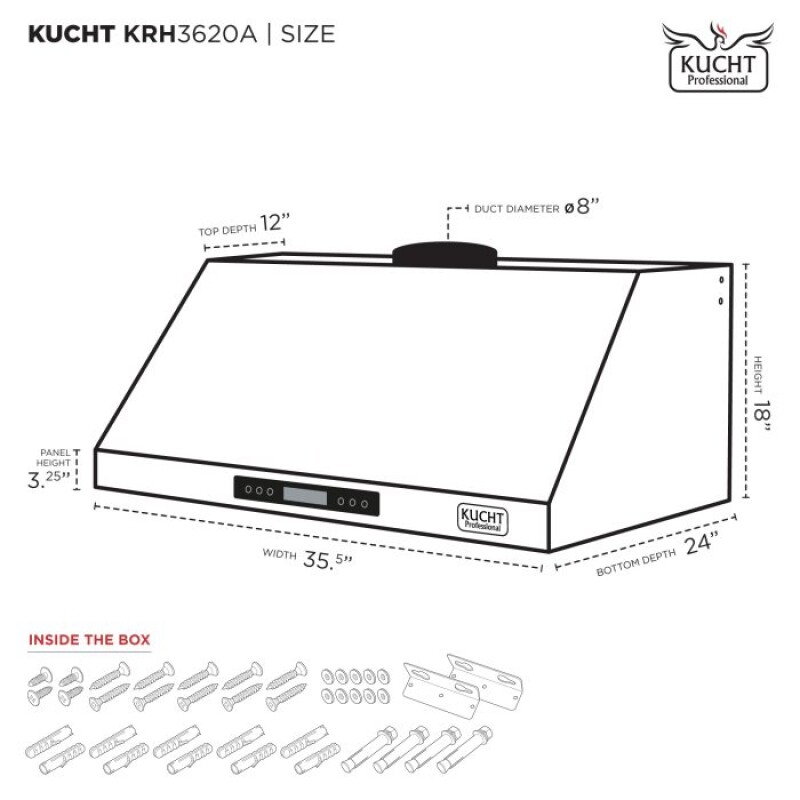 36″ Range Hoods KRH3620A