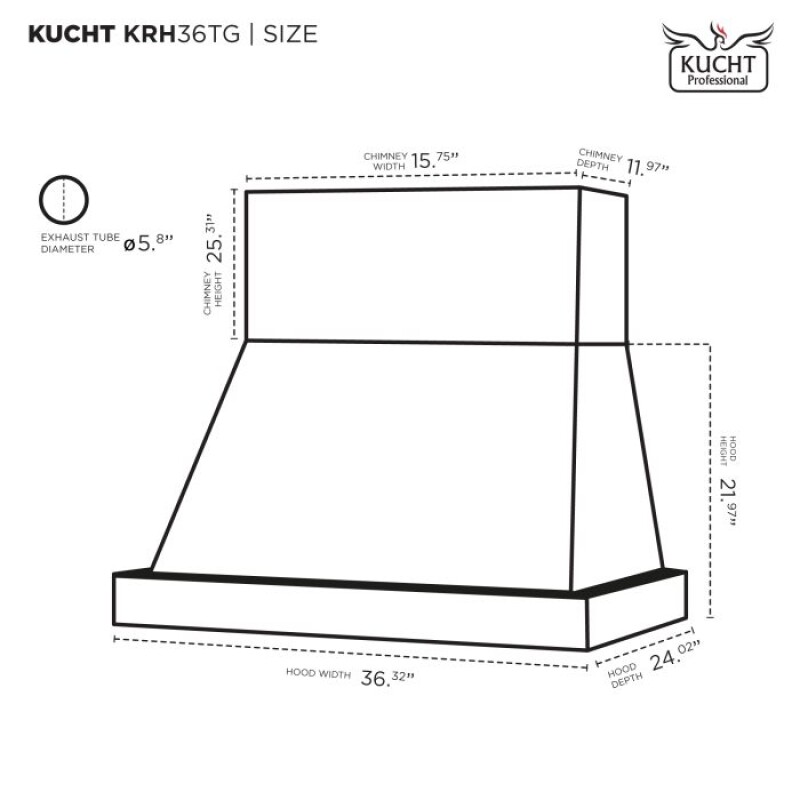 36″ new round dial digital controls KRH36TG