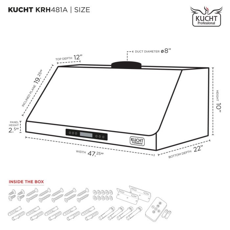 Under Cabinet Range Hood KRH481A