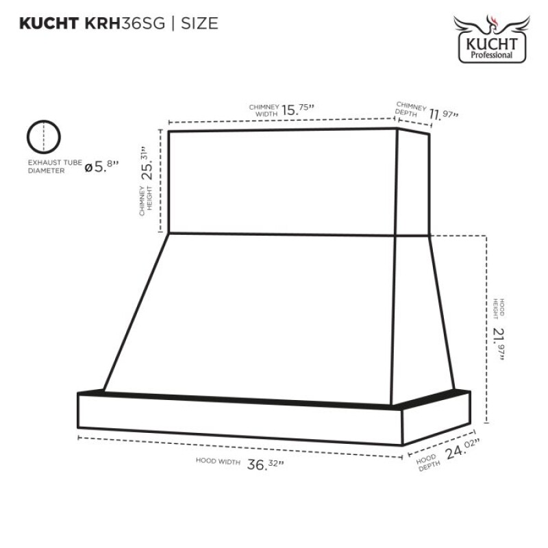 36″ Range Hoods KRHG36SGC