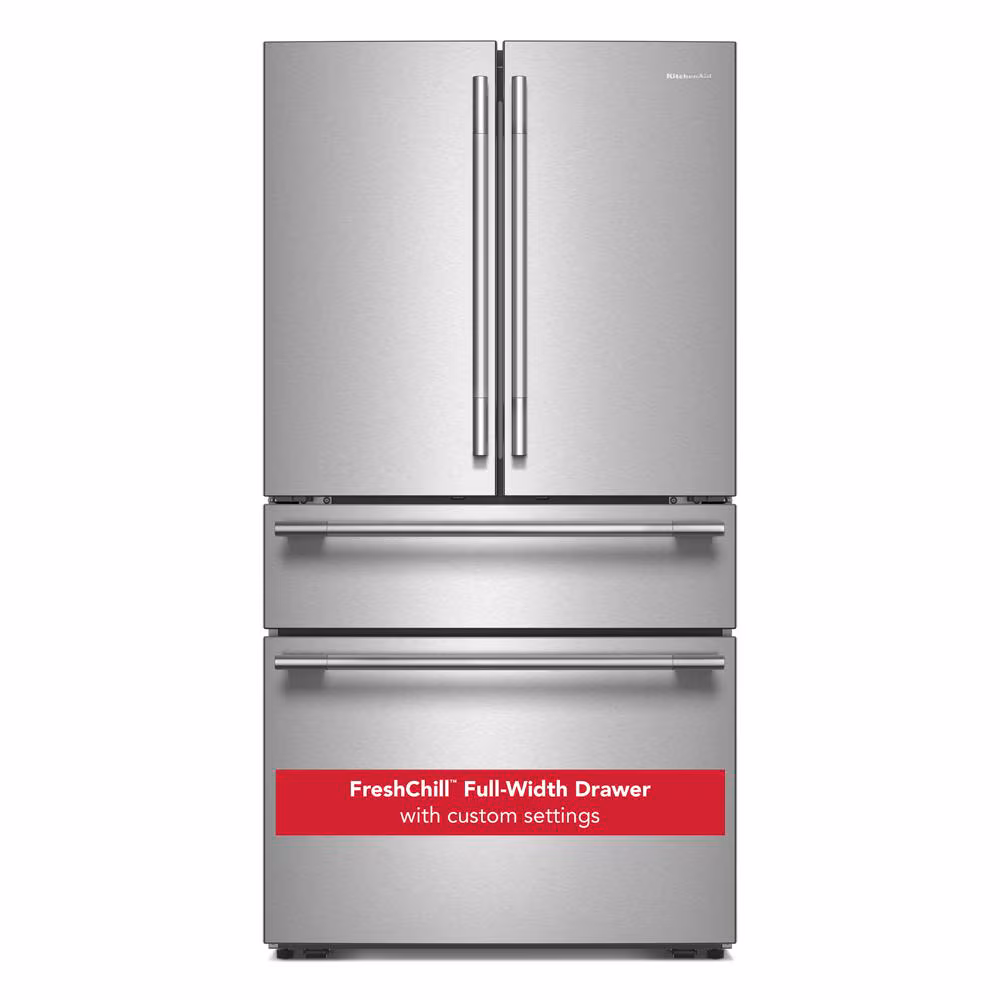 30 cu. ft. French Door Refrigerator with Interior Water and Ice and FreshChill™ Full-Width Refrigerated Drawer view 3