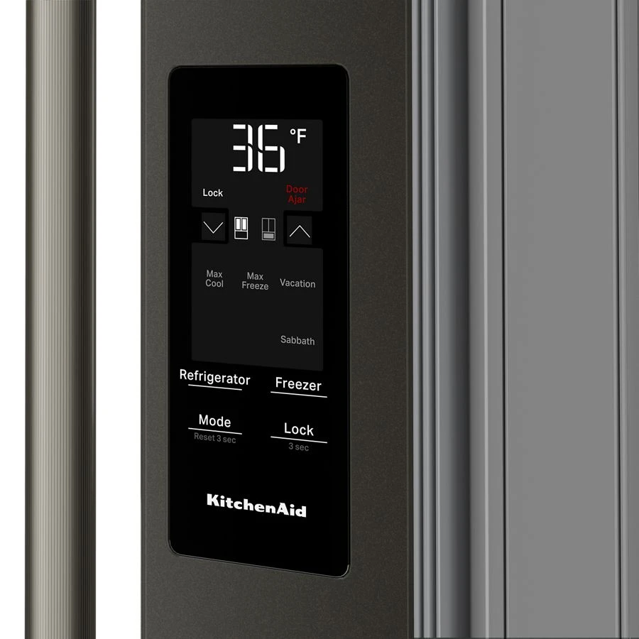 29 Cu. Ft. French Door Refrigerator With Exterior Water And Ice And Freshchill™ Full-width Refrigerated Drawer KRMF436SBE